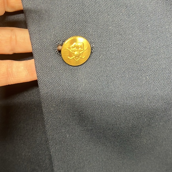 Jack Nicklaus Tournament Series Navy 2‎ Gold Button Blazer Gildners Men's Sz 42R - Picture 3 of 6